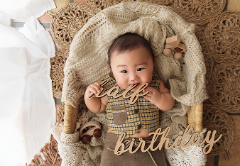 ハーフバースデー写真のイメージ