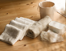 自宅撮影の様子