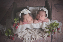 ポーズド双子ちゃん